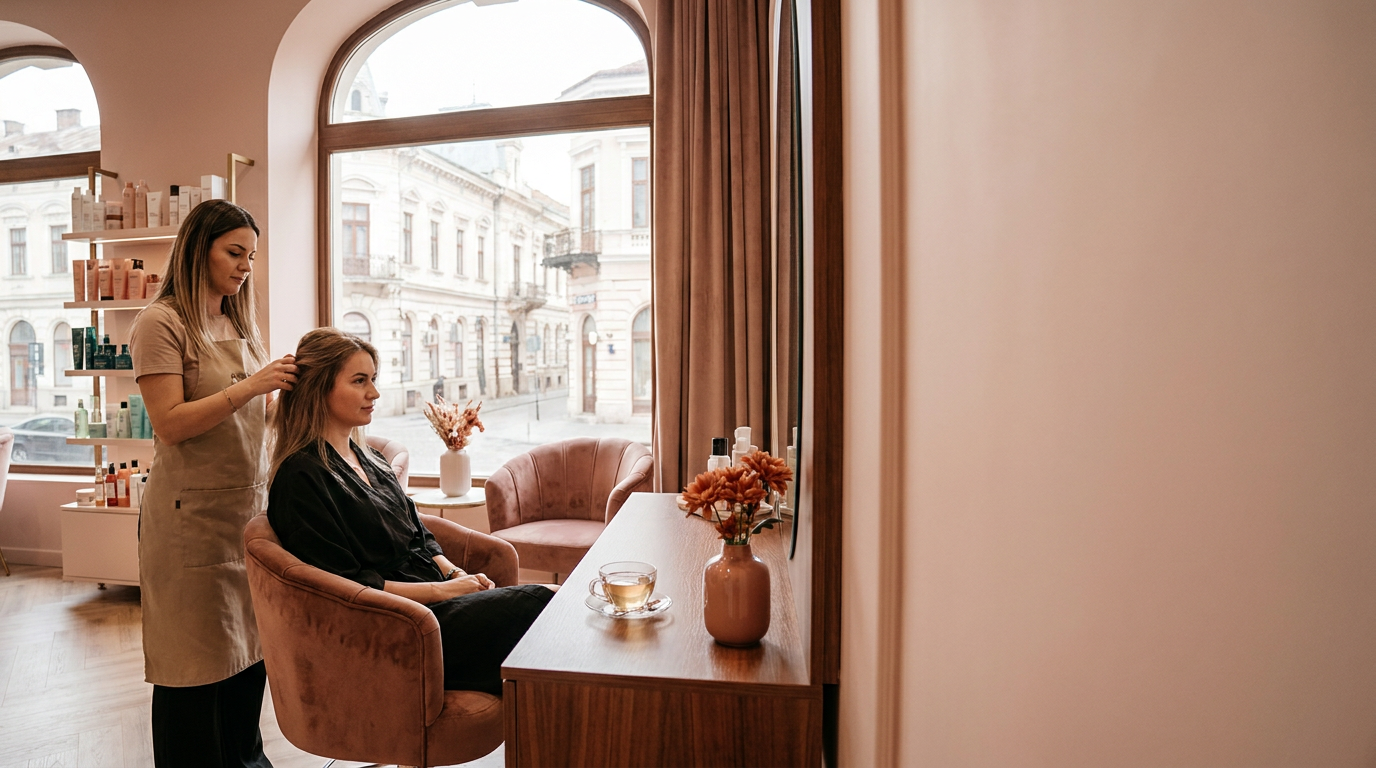 Salon de înfrumusețare Jungle Salon Craiova – interior vibrant